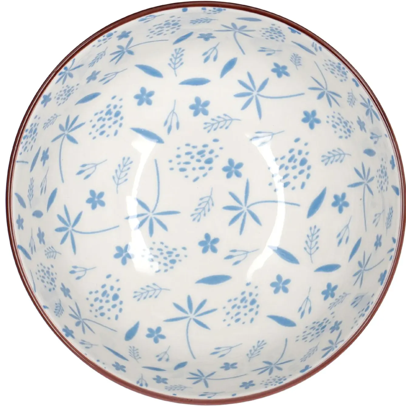 Clearance Schale China, 680 Ml, Blau, Gräser, 15 Cm Küche