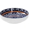 Best Schale China, Flach, Blau/orange, 9 Cm Küche