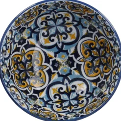 New Schale China, Hoch, Blau/gelb, 9.5 Cm Küche