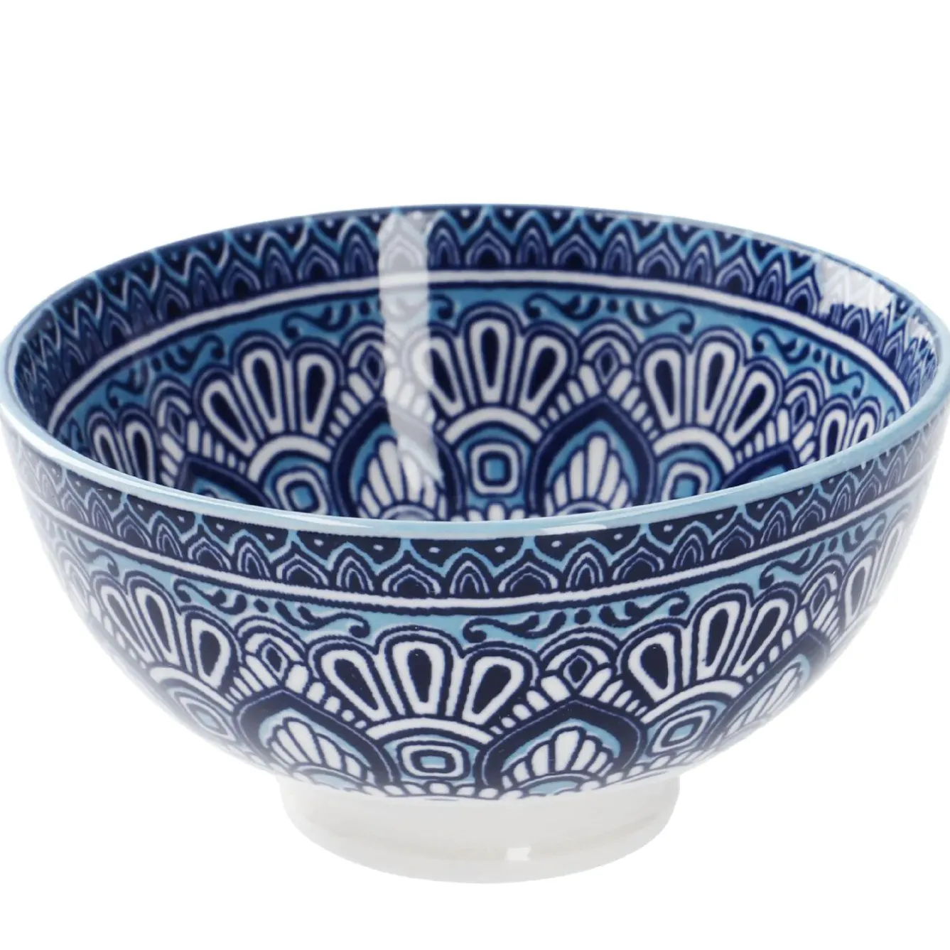 Online Schale China, Hoch, Blau/hellblau, 9.5 Cm Küche