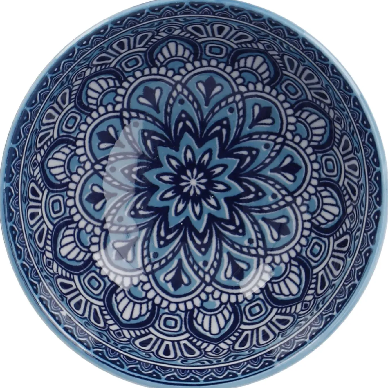 Online Schale China, Hoch, Blau/hellblau, 9.5 Cm Küche