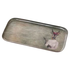 Hot Schale Motiv, Hirsch/Blumen, 30 X 16 Cm Schalen & Tabletts|Weihnachtsdeko