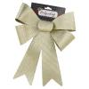 Online Schleife Glitter/Streifen, Gold, 40 Cm Geschenkverpackungen|Weihnachten