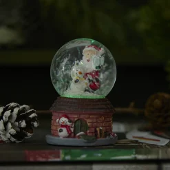 Online Schneekugel Haus, Dunkelrot, 4.5 X 7 Cm Deko-Objekte|Weihnachtsdeko