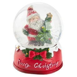 Online Schneekugel, Weihnachtsmann/Tanne, 6.5 X 8.5 Cm Deko-Objekte|Weihnachtsdeko