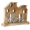 Outlet Schriftzug Home, Häuser, Silbermatt Deko-Objekte