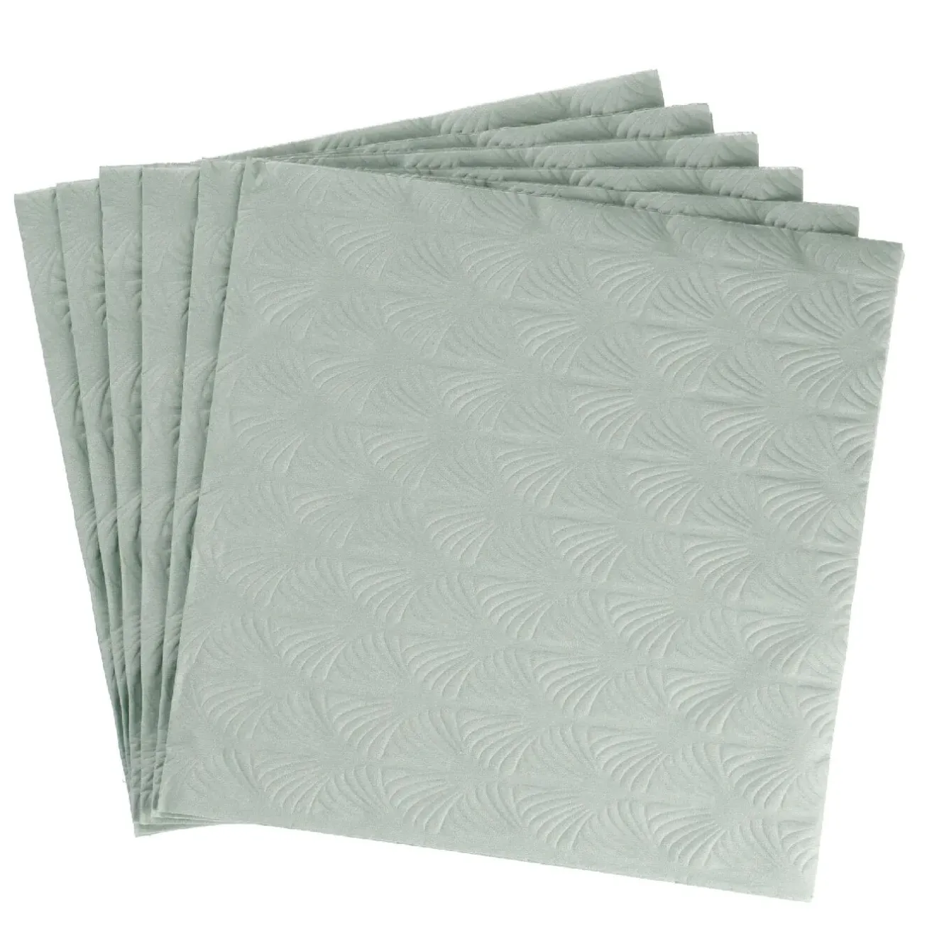 Serviette Artdeco, Prägung, Mintgrün, 16 Stück Salty- Und Candybar|Tischdeko Hochzeit