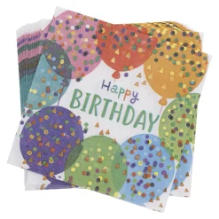 Discount Serviette Geburtstag/Ballons, 20 Stück Küche