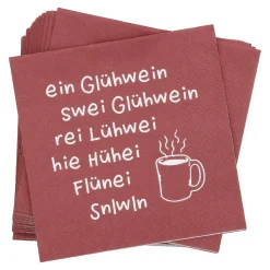 New Serviette Glühwein, 20 Stück Weihnachtsdeko|Weihnachten