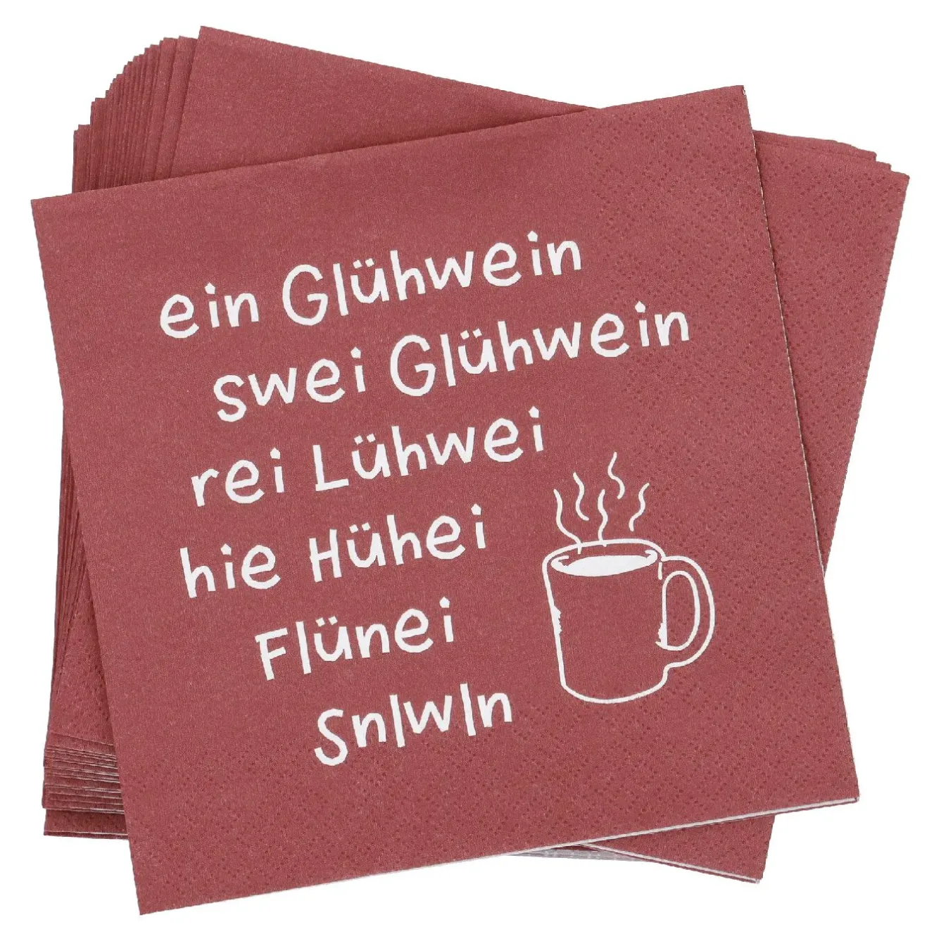 New Serviette Glühwein, 20 Stück Weihnachtsdeko|Weihnachten