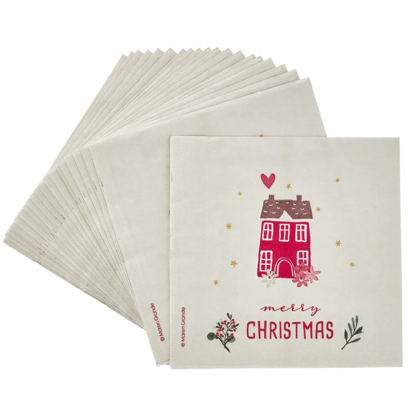 New Serviette Haus, 20 Stück Weihnachtsdeko