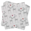 Clearance Serviette Hirsch, Hellgrau, 20 Stück Weihnachtsdeko|Weihnachten