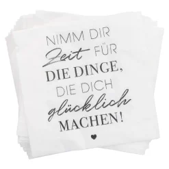 Best Serviette Nimm Dir Zeit, 20 Stück Küche|Tischdeko