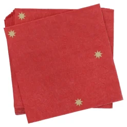 Servietten Xmas/Prägung, Rot, 20 Stück Weihnachtsdeko|Weihnachten
