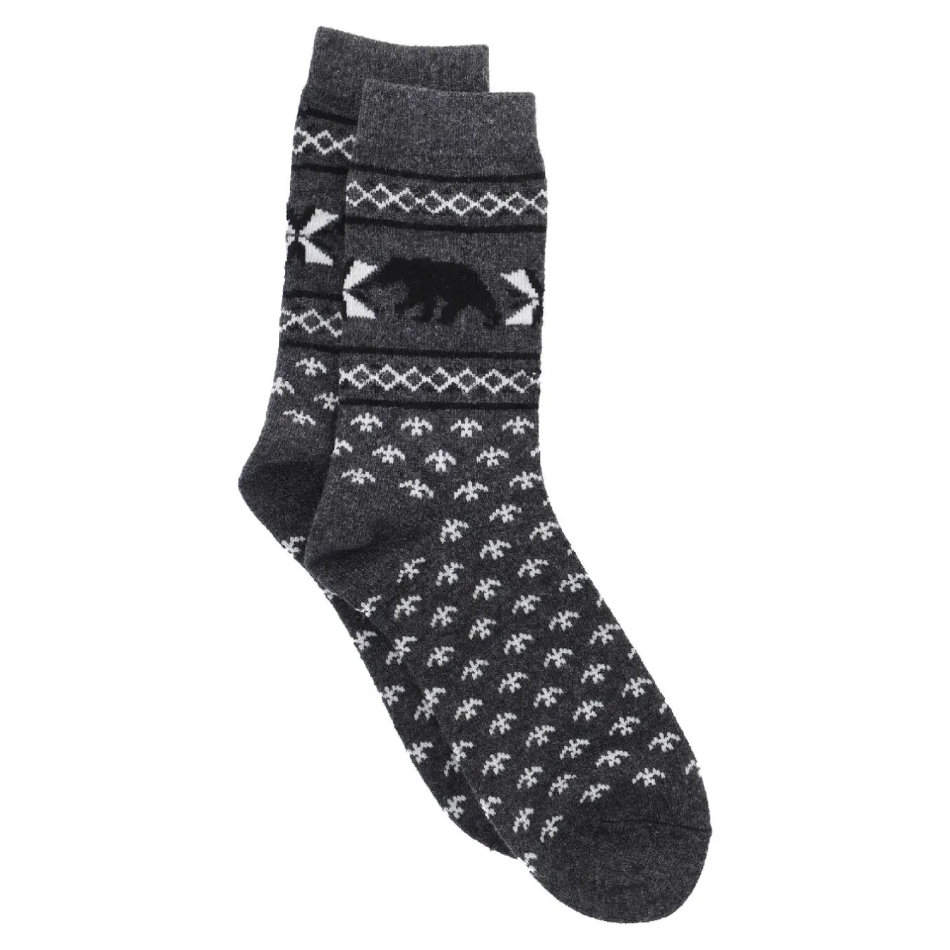 Online Socke Winter, Herren, Bär/grau, Größe 42-46 Fashion|Weihnachtsoutfit