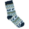 Hot Socke Winter, Herren, Rentier/blau, Größe 42-46 Fashion|Weihnachtsoutfit