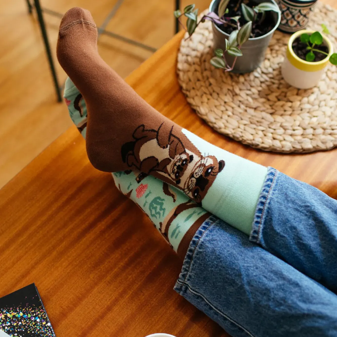 Clearance Socken, Otter Stories, Gr. 35-38 Geschenkideen|Fashion