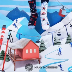 New Socken Xmas, Alpine Ski, Gr. 35-38 Geschenkideen|Fashion