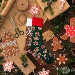 Outlet Socken Xmas, Lebkuchen, Gr. 39-42 Geschenkideen|Fashion