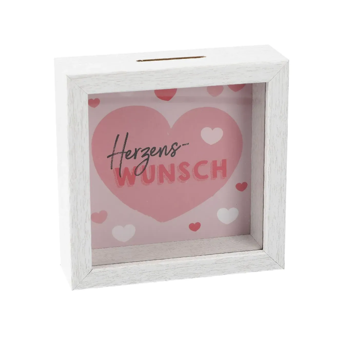 Outlet Spardose Herzenswunsch, 12 Cm Hochzeitsgeschenke|Deko-Objekte