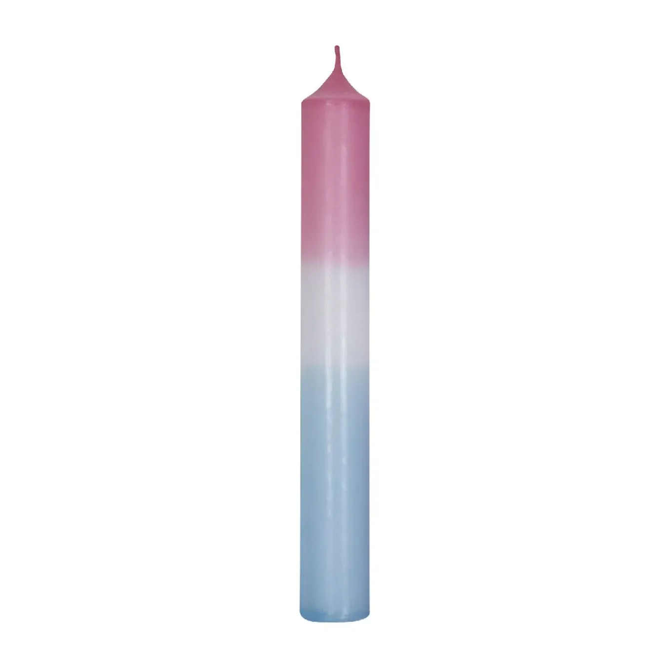 Outlet Stabkerze Dip-Dye, Altrosa/eisblau, 18 Cm Kerzen & Kerzenständer|Weihnachtskerzen