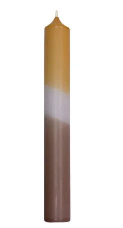 Stabkerze Dip-Dye, Karamell/taupe, 18 Cm Kerzen & Kerzenständer|Adventskränze & Zubehör