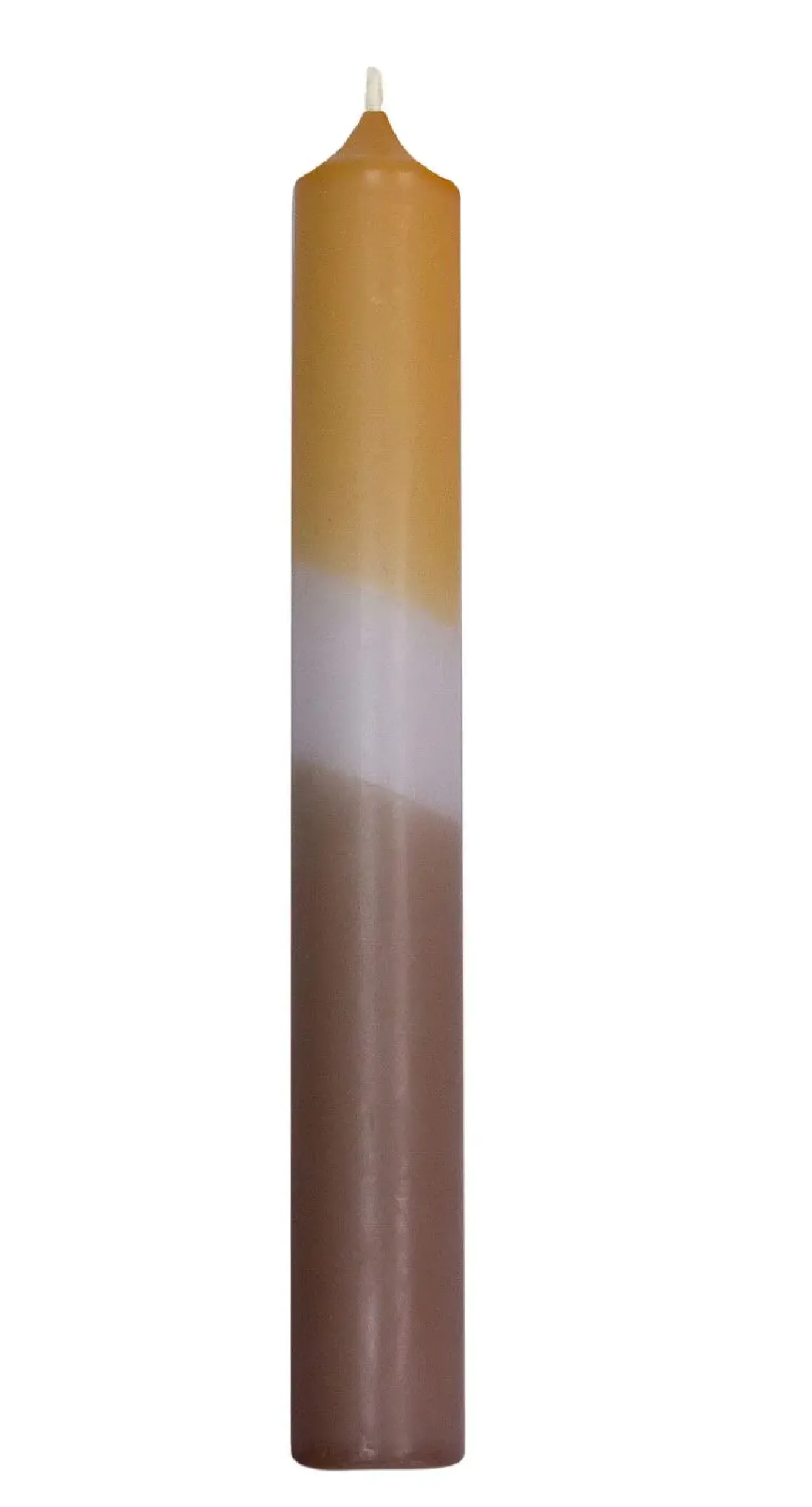 Stabkerze Dip-Dye, Karamell/taupe, 18 Cm Kerzen & Kerzenständer|Adventskränze & Zubehör