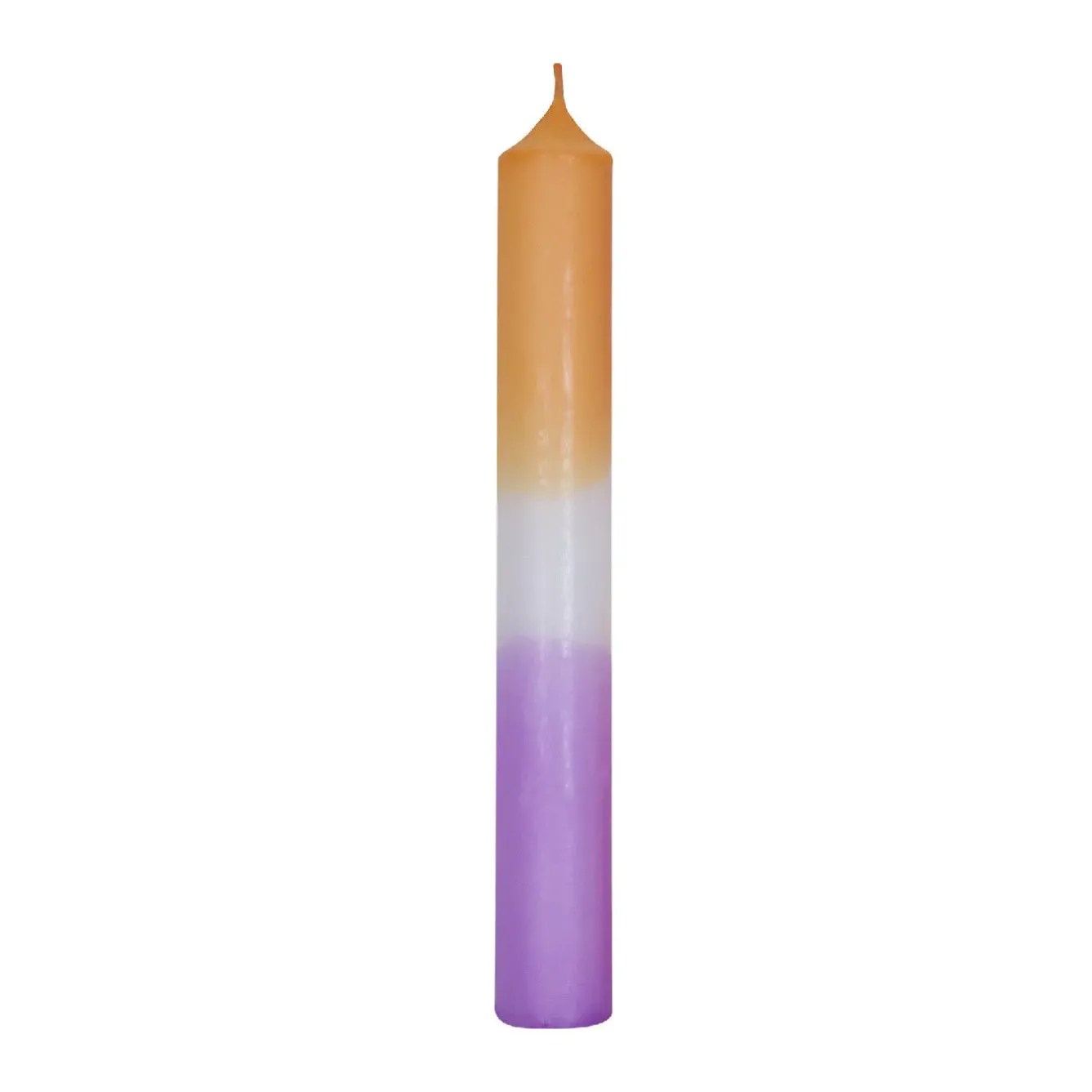 Stabkerze Dip-Dye, Mandarin/lavendel, 18 Cm Kerzen & Kerzenständer|Weihnachtskerzen