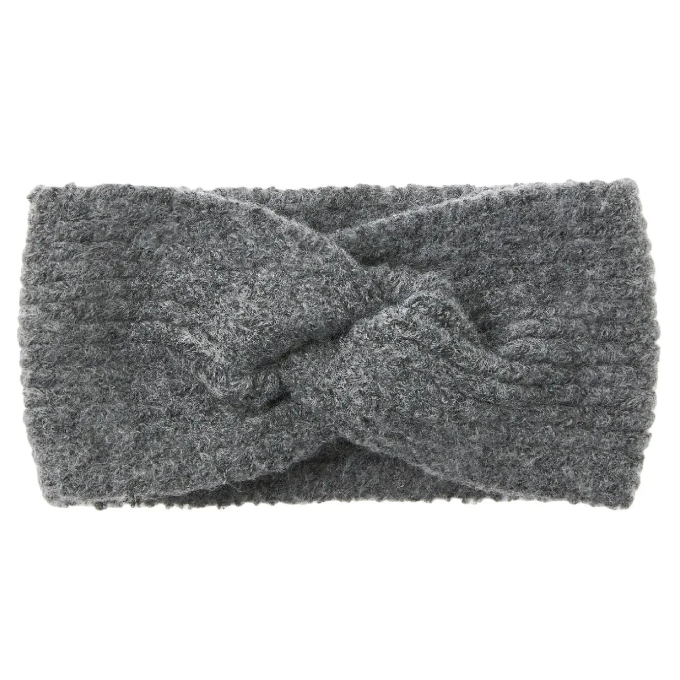 Sale Stirnband Melange Mit Knoten, Dunkelgrau Fashion