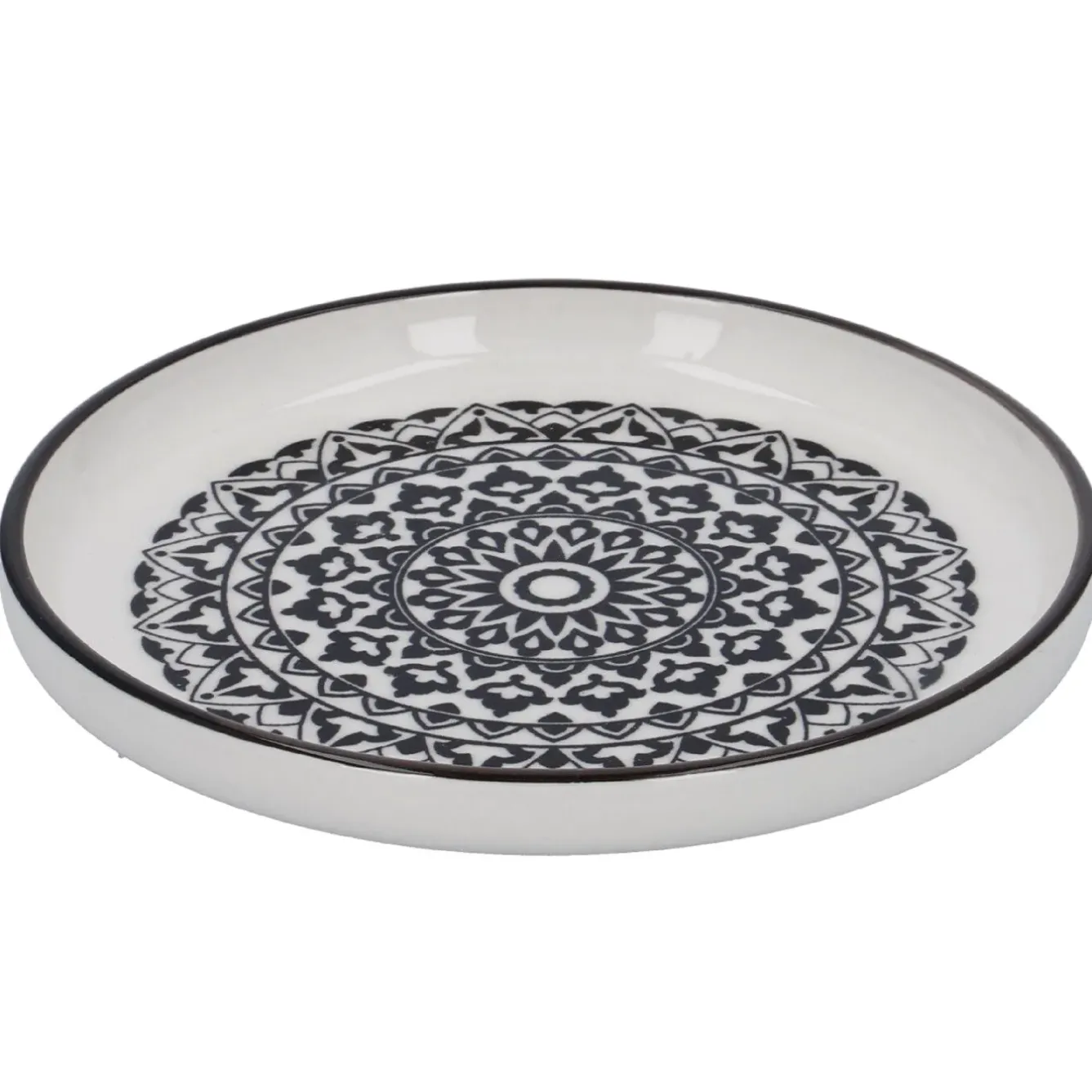 Teller China, Orient, Schw/wss, 16.5 Cm Küche