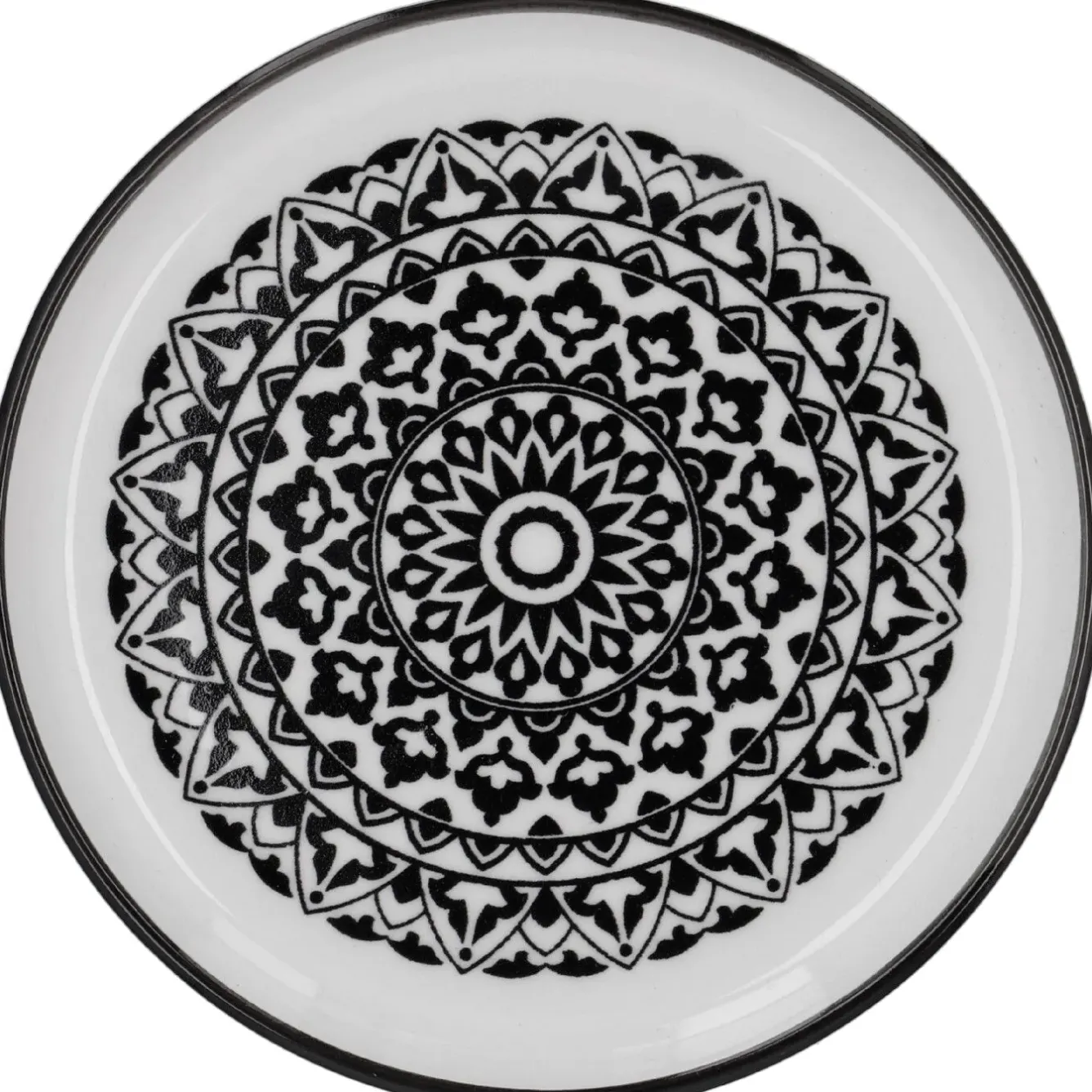 Teller China, Orient, Schw/wss, 16.5 Cm Küche