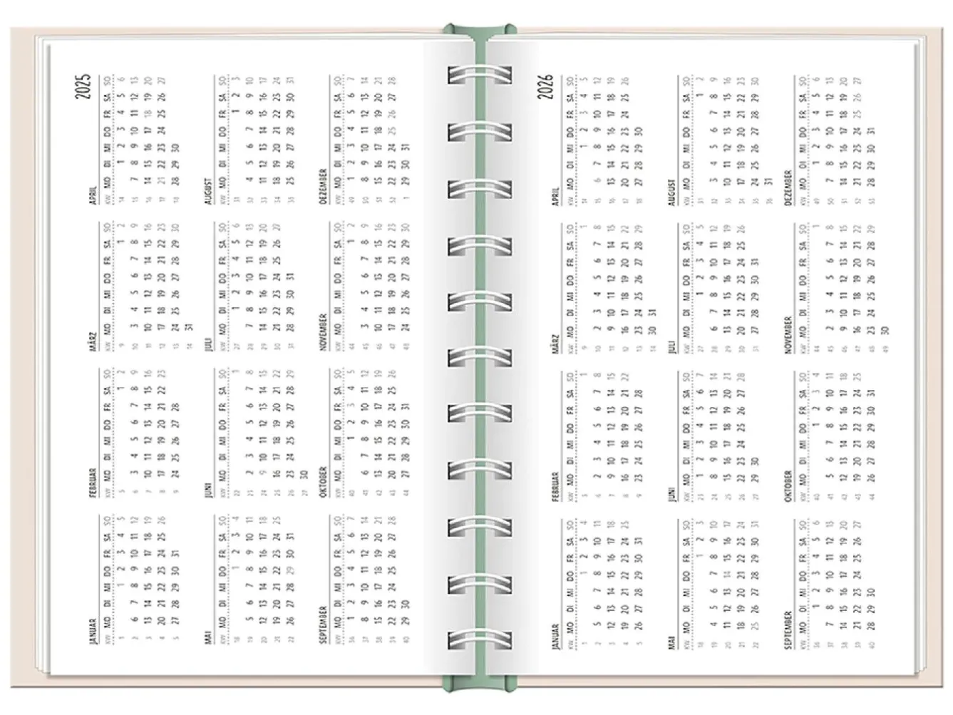 Outlet Terminplaner 2025, Hallo Glück Kalender & Planer|Weihnachtsgeschenke