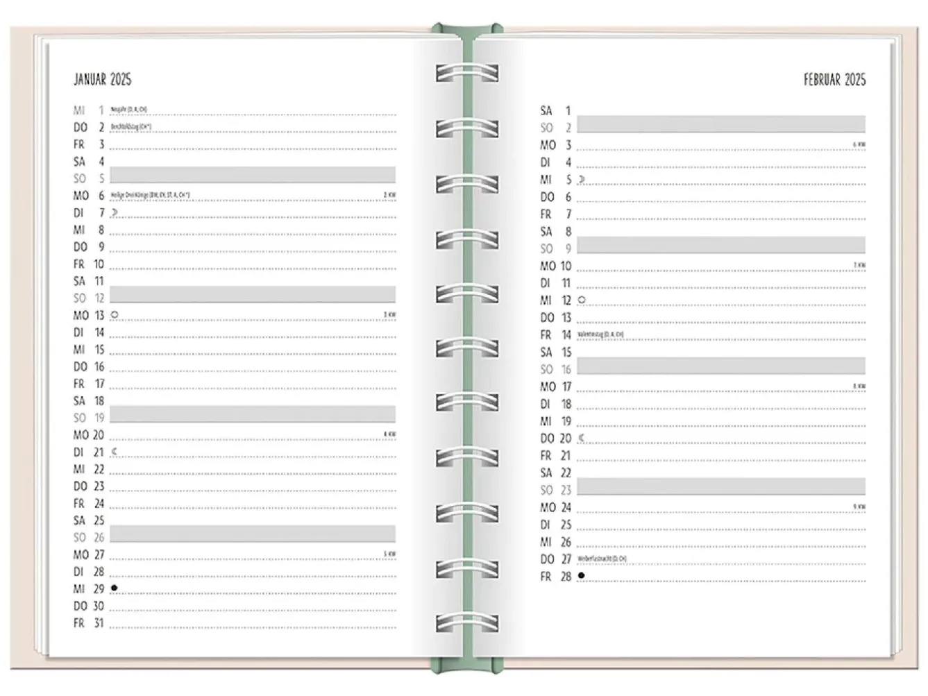 Outlet Terminplaner 2025, Hallo Glück Kalender & Planer|Weihnachtsgeschenke