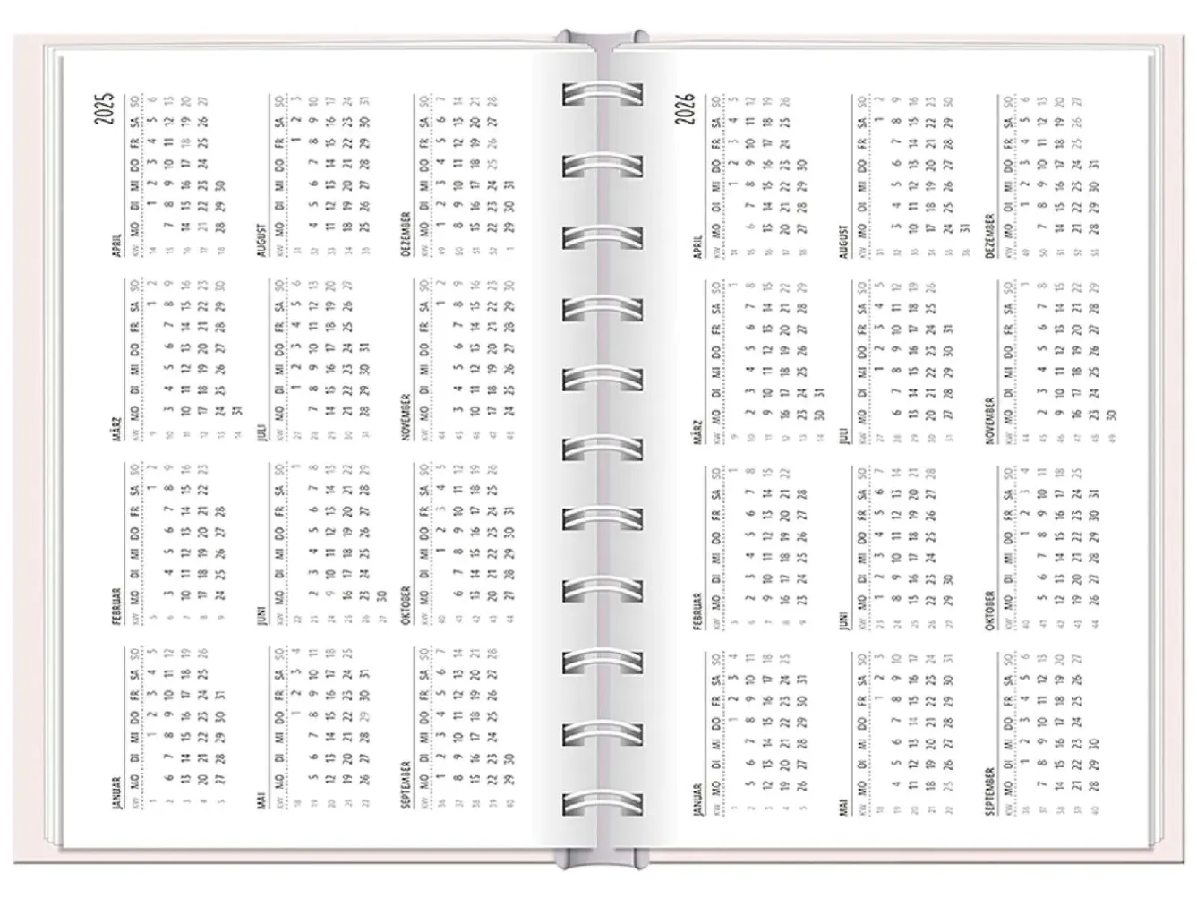 Hot Terminplaner 2025, Lichtblicke Kalender & Planer|Weihnachtsgeschenke