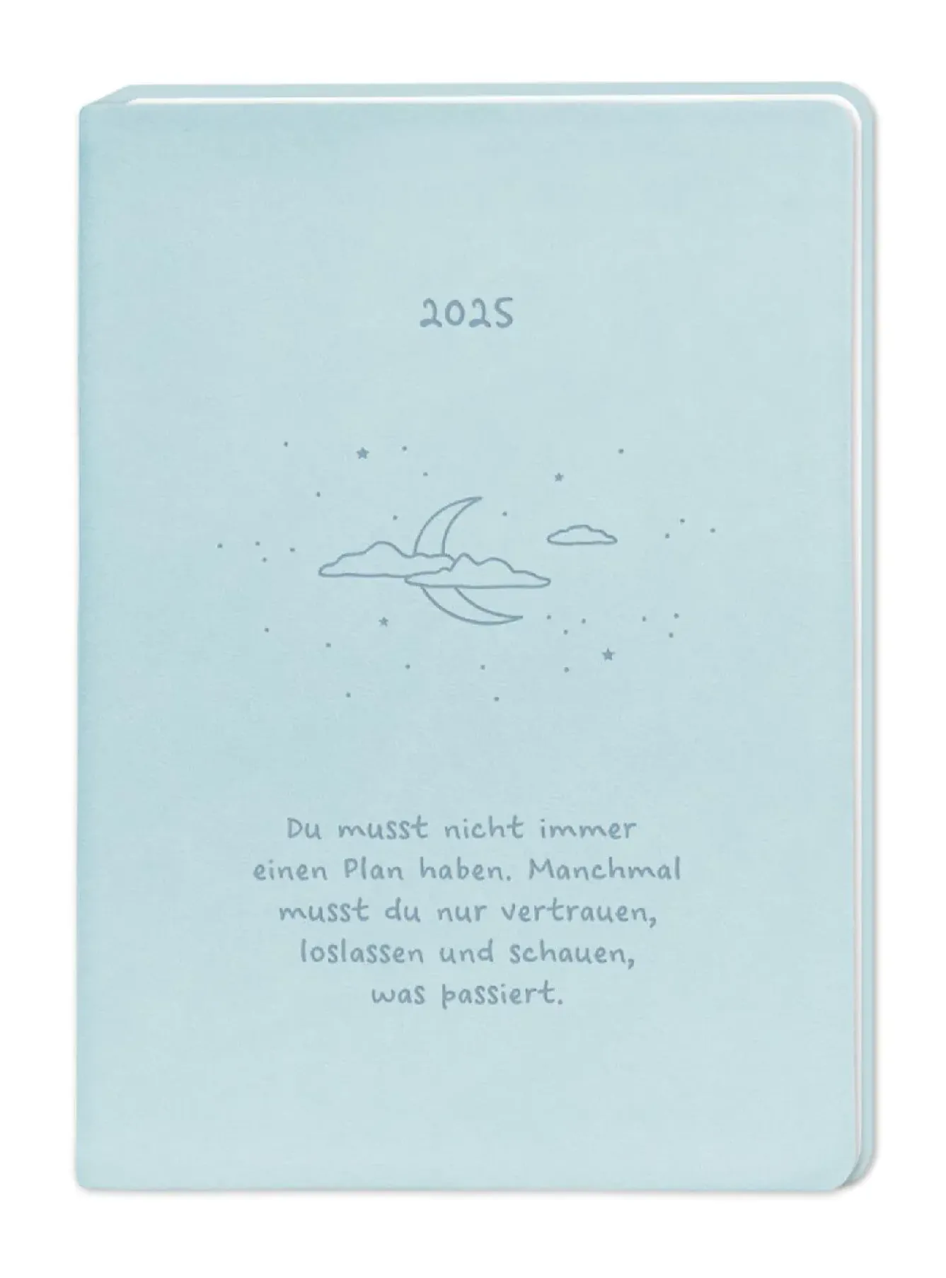 Hot Terminplaner Lederlook, 2025, Hellblau Kalender & Planer|Weihnachtsgeschenke