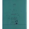 New Terminplaner Lederlook, 2025, Petrol Kalender & Planer|Weihnachtsgeschenke