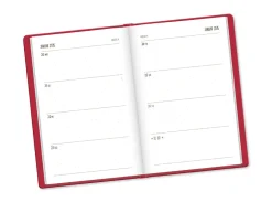 Clearance Terminplaner Lederlook, 2025, Rot Kalender & Planer|Weihnachtsgeschenke