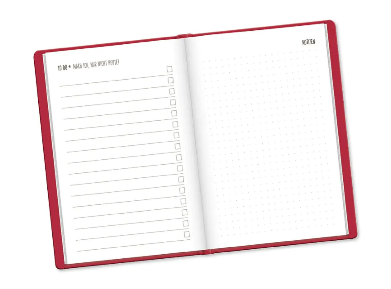 Clearance Terminplaner Lederlook, 2025, Rot Kalender & Planer|Weihnachtsgeschenke