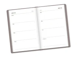 Online Terminplaner Lederlook, 2025, Taupe Kalender & Planer|Weihnachtsgeschenke