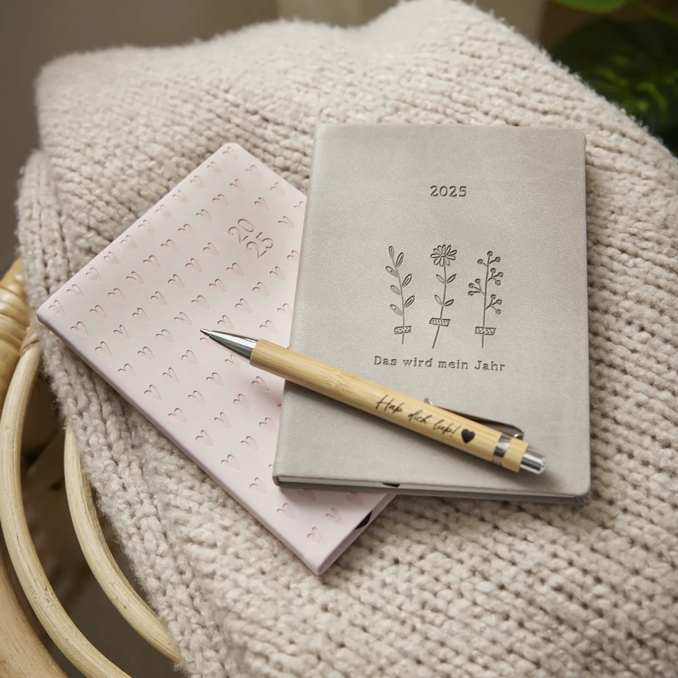 Online Terminplaner Lederlook, 2025, Taupe Kalender & Planer|Weihnachtsgeschenke