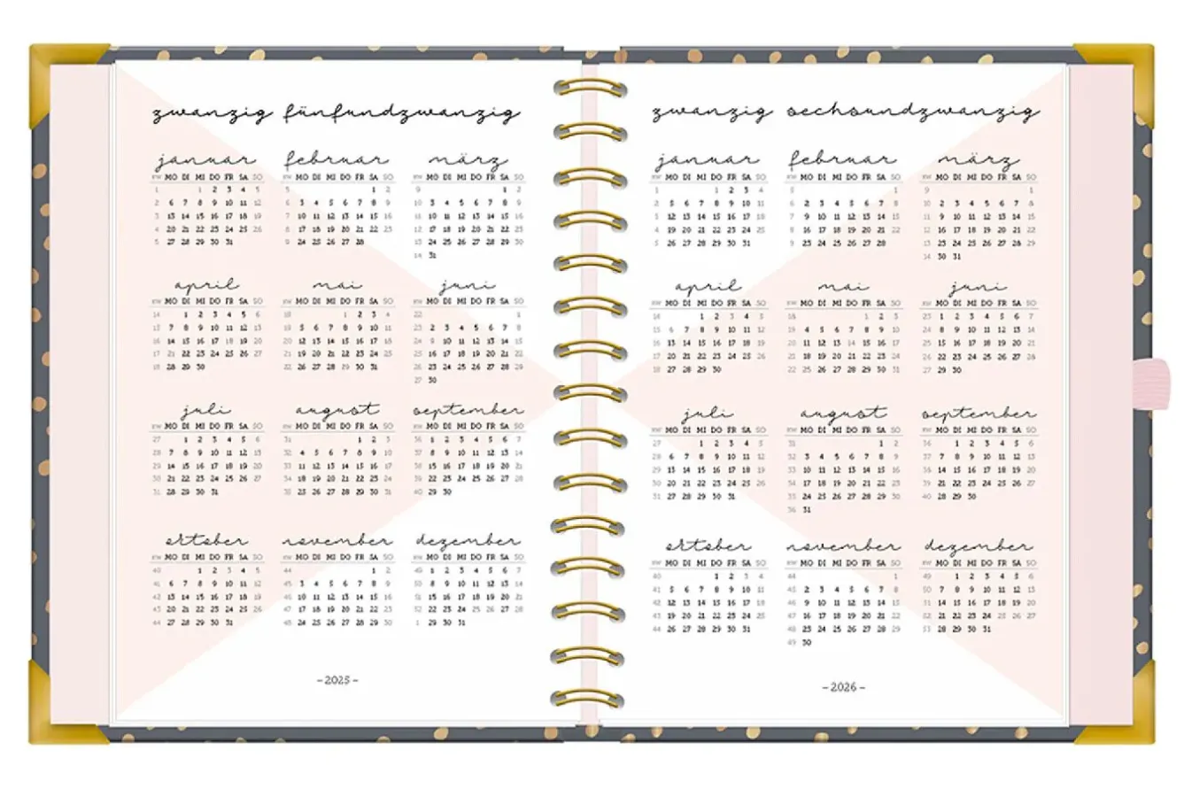 Discount Terminplaner Premium 2025, Dunkelgrau Kalender & Planer|Weihnachtsgeschenke
