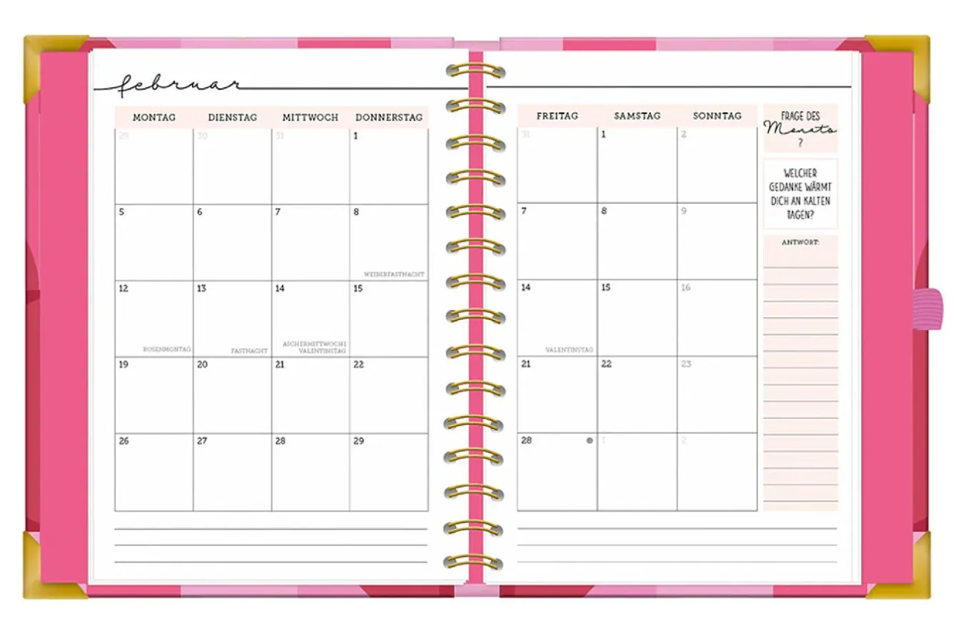 Discount Terminplaner Premium 2025, Pink Kalender & Planer|Weihnachtsgeschenke