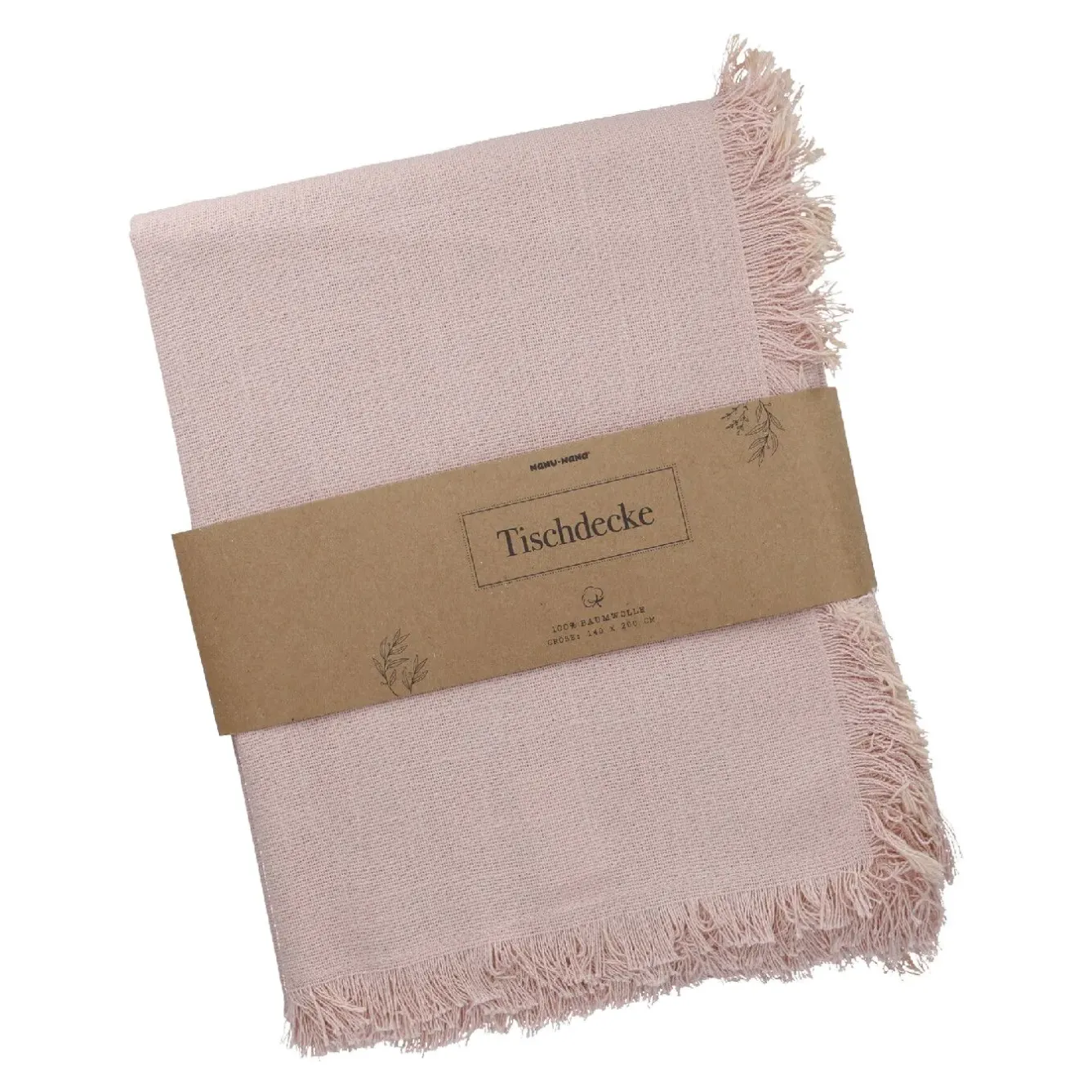Tischdecke Fransen, Rosa, 140 X 200 Cm Geschenkideen|Küche