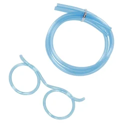 Trink-Schlauch Brille, Blau Geburtstag|Geschenkideen