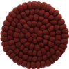 Clearance Untersetzer Filzkugeln, Dunkelrot , 20 Cm Küche
