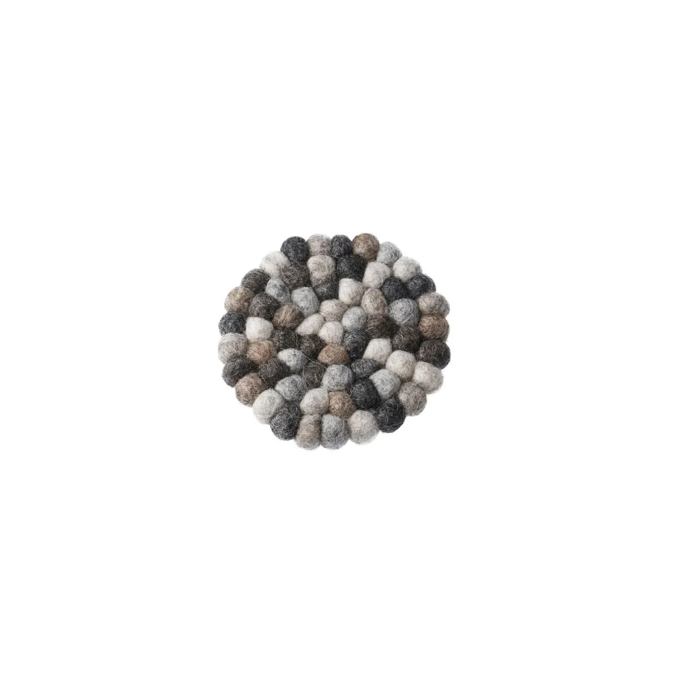 Discount Untersetzer Filzkugeln, Grau, 10 Cm Tischdeko