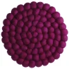 Clearance Untersetzer Filzkugeln, Lila, 20 Cm Küche|Tischdeko