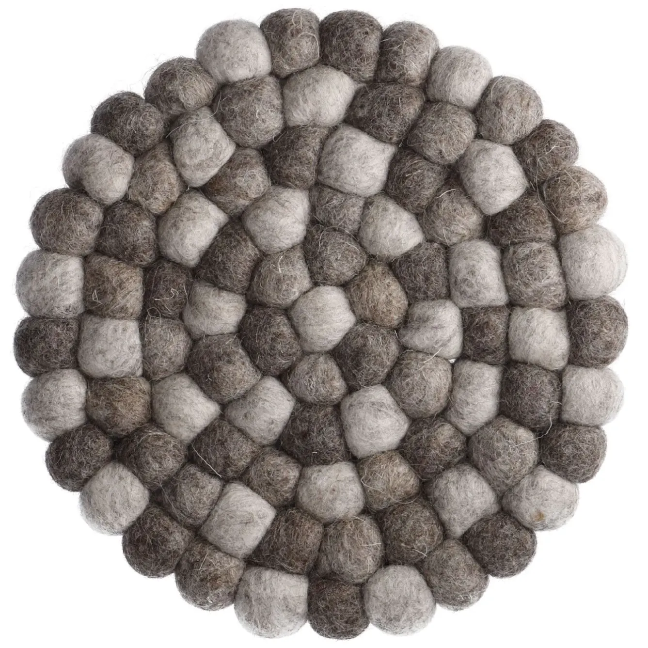Best Untersetzer Filzkugeln, Taupe Mix, 20 Cm Küche|Tischdeko