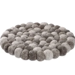 Best Untersetzer Filzkugeln, Taupe Mix, 20 Cm Küche|Tischdeko