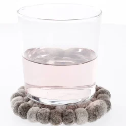 Clearance Untersetzer Filzkugeln, Taupe Mix, 10 Cm Küche|Tischdeko